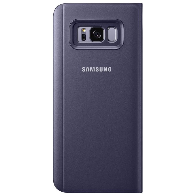 Samsung EF-ZG955CVEGWW Clear View Standing Cover per Galaxy S8+ Viola