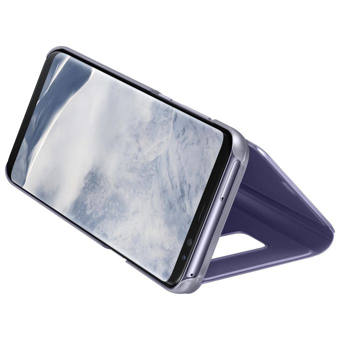 Samsung EF-ZG955CVEGWW Clear View Standing Cover per Galaxy S8+ Viola