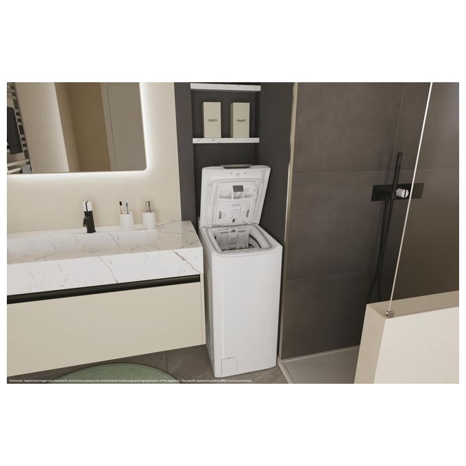 Candy TCA264TM5-S ProWash 500 Lavatrice Caricamento dall'alto 6 Kg 1200 rpm Classe A Inverter Wi-Fi (86x41x60 cm) colore Bianco