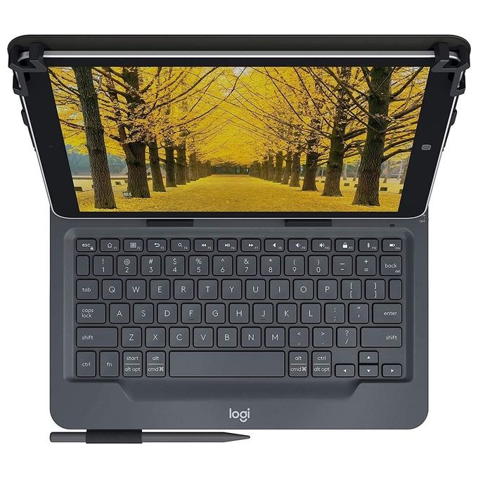 Logitech UNIVERSAL FOLIO Custodia con tastiera Italiana Bluetooth per tablet Apple, Android e Windows da 9-10 pollici