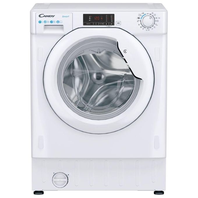 Candy  Smart CBW 27D1E-S Lavatrice da Incasso a carica frontale 7 Kg Classe D 1200 giri 16 Programmi Bianco