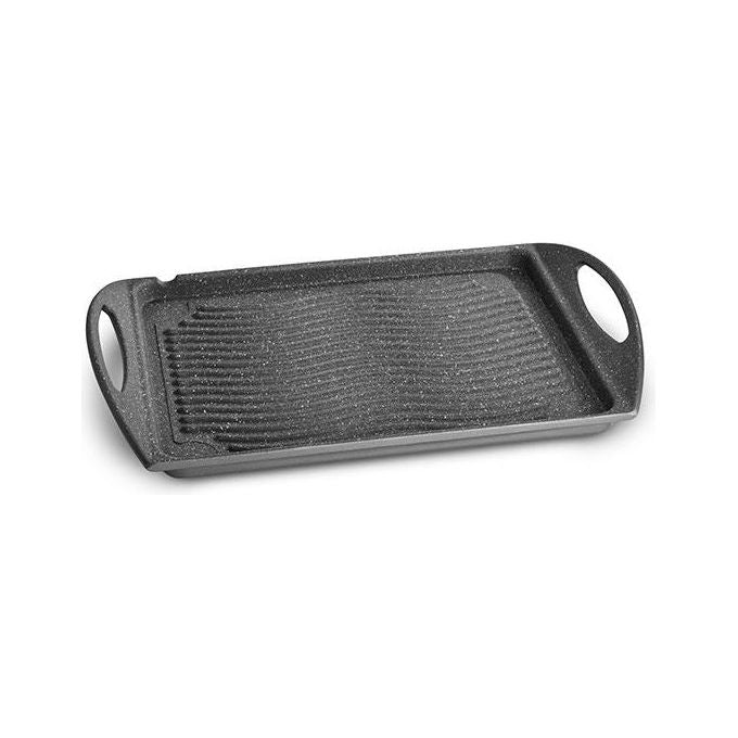 Lagostina Piastra Antiaderente 34x26cm Effetto Marmo