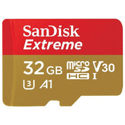 SanDisk Extreme 32 GB microSDHC Memory Card Performance up to 100 MB-s, Class 10, U3, V30