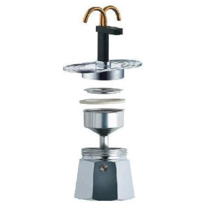 Bialetti Caffettiera 2 Tazze Mini Express Argento