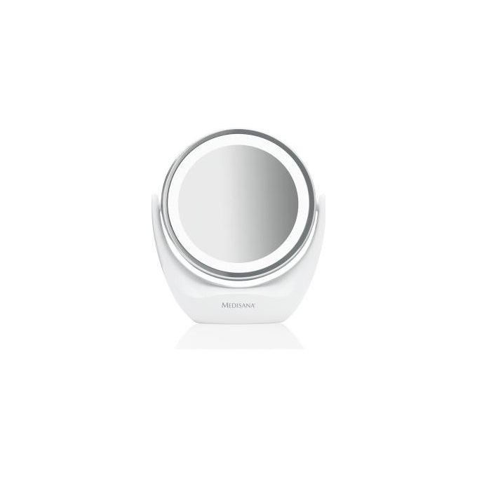 Medisana 88554 CM 835 Specchio Cosmetico 2 in 1 con Illuminazione LED e Ingrandimento 5x colore Cromo