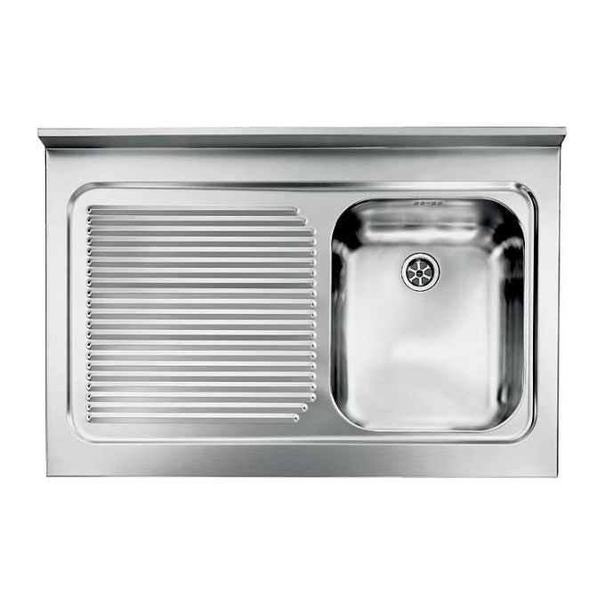 CM 031133DCSSX Serie IX Rossana Appoggio Lavello Acciaio inox da incasso Gocciolatoio a Sinistra 1 Vasca 90X60cm