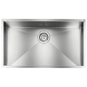 CM 011906XCSSP Serie Filo Quadra 3'' Lavello Acciaio inox satinato da Incasso Slim 1 vasca 77x45cm