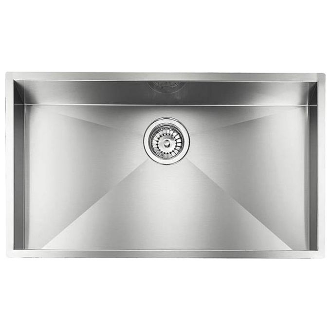 CM 011906XCSSP Serie Filo Quadra 3'' Lavello Acciaio inox satinato da Incasso Slim 1 vasca 77x45cm