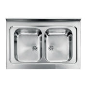 CM 031134XCSSX Lavello IX Rossana 90X60 2 Vasche