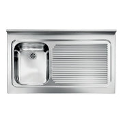 CM 031135SCSSX Serie IX Rossana Appoggio Lavello da incasso Gocciolatoio a Destra 1 Vasca 105X60cm