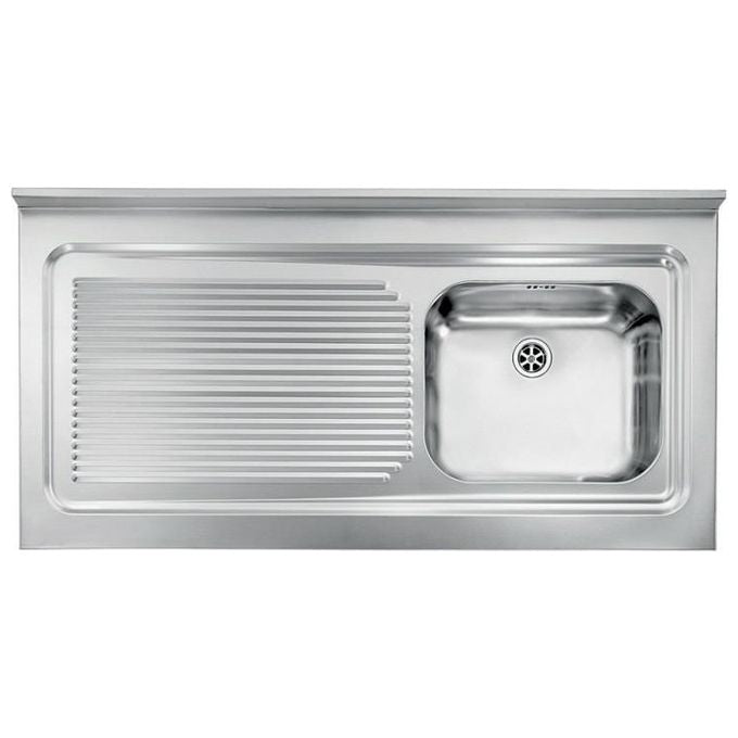 CM 031136DCSSX Serie IX Rossana Appoggio Lavello Inox satinato da incasso Gocciolatoio a Sinistra 1 Vasca 120X60cm