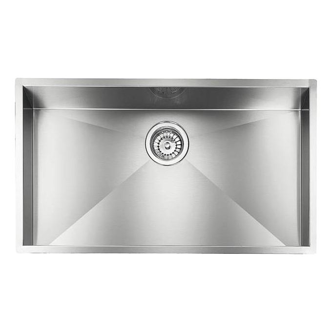 CM 011916XCSSP Serie Filo Quadra 3'' Lavello Acciaio Inox Satinato da incasso sottotop 1 Vasca 77X45cm