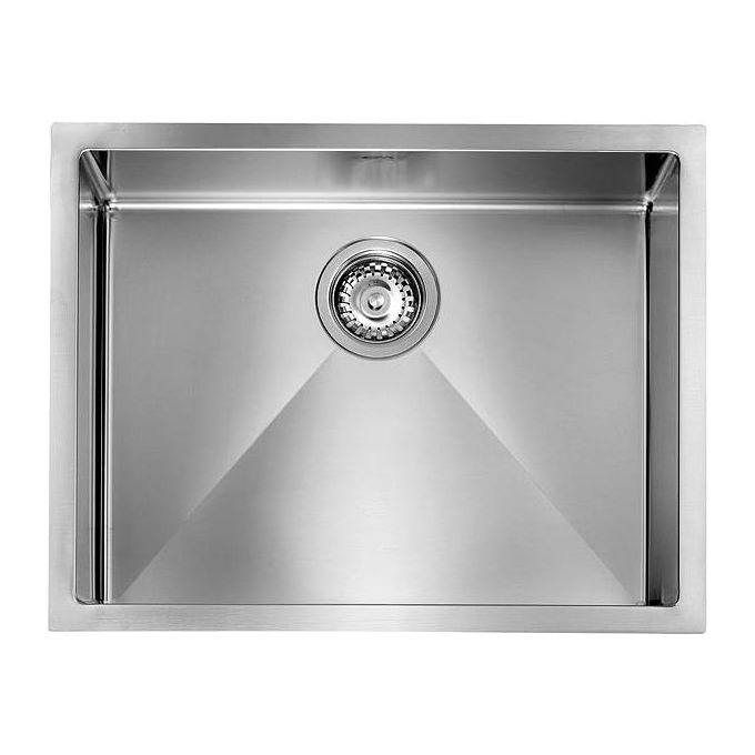 CM 012028XCSSP Serie Filoraggiato 3'' Lavello Acciaio inox satinato da Incasso Slim 1 Vasca 57x45cm