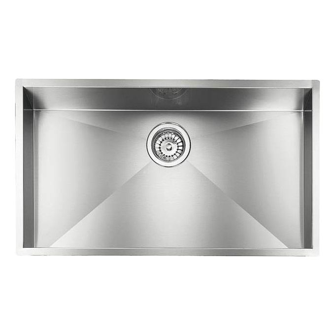 CM 011926XCSSP Serie FiloQuadra 3'' Lavello Acciaio Inox Satinato da incasso Filotop 1 Vasca 77X45cm