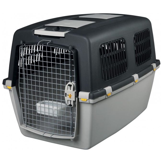 Stefanplast Gulliver 6 Trasportino per cani di taglia grande certificato IATA 92x64x66h Grigio chiaro-scuro (senza ruote)