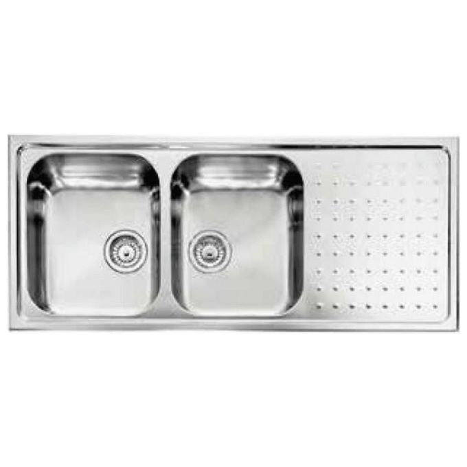 CM 011107SCSSP Lavello IX Punto Plus 3'' 116X50 2 vasche a sinistra