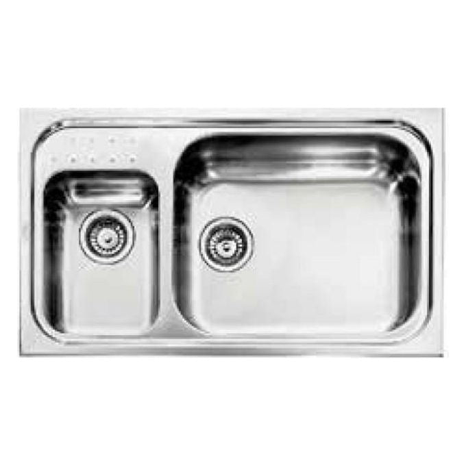 CM 011114DCSSP Lavello IX Punto Plus 3'' 86X50 2 vasche a destra