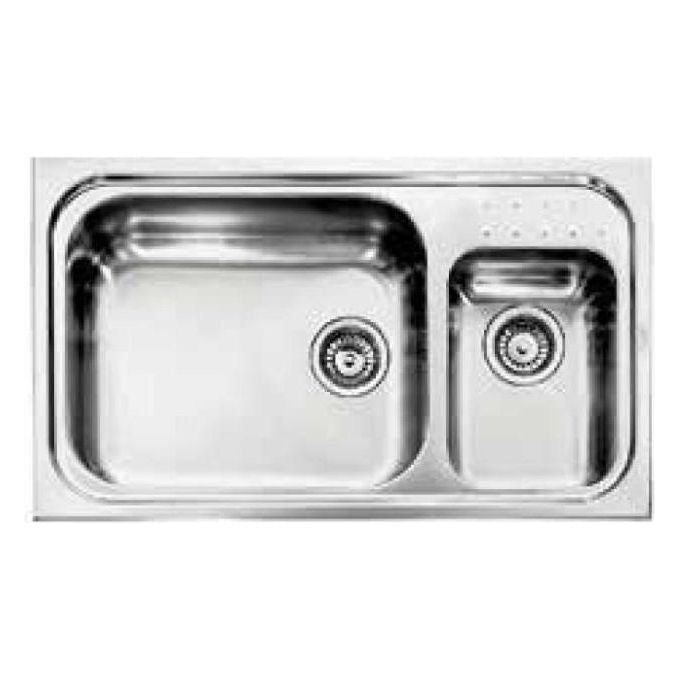 CM 011114SCSSP Lavello IX Punto Plus 3'' 86X50 2 vasche a sinistra