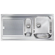 CM 011275DCSSP Lavello IX Zenith 3'' 100X50 2 vasche a destra