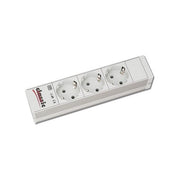 Digitus Multipresa per Armadi 10'' 1 Unita' In Alluminio Con 3 Prese Shuko 16A e Una Spina Shuko 16A
