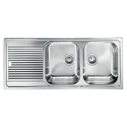 CM 011277DCSSP Lavello IX Zenith 3'' 116X50 2 vasche a destra