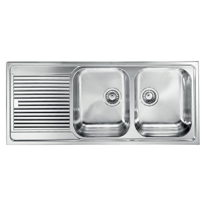 CM 011277DCSSP Lavello IX Zenith 3'' 116X50 2 vasche a destra