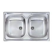 CM 011542XCSSX Lavello IX Mondial 3'' 79X50 2 Vasche