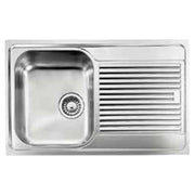 CM 011223SCSSP Serie Lavello Acciaio inox da incasso Gocciolatoio a Destra 1 Vasca 86X50cm