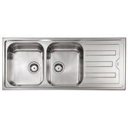 CM Lavello IX Cristal 3'' 116X50 2 vasche a sinistra