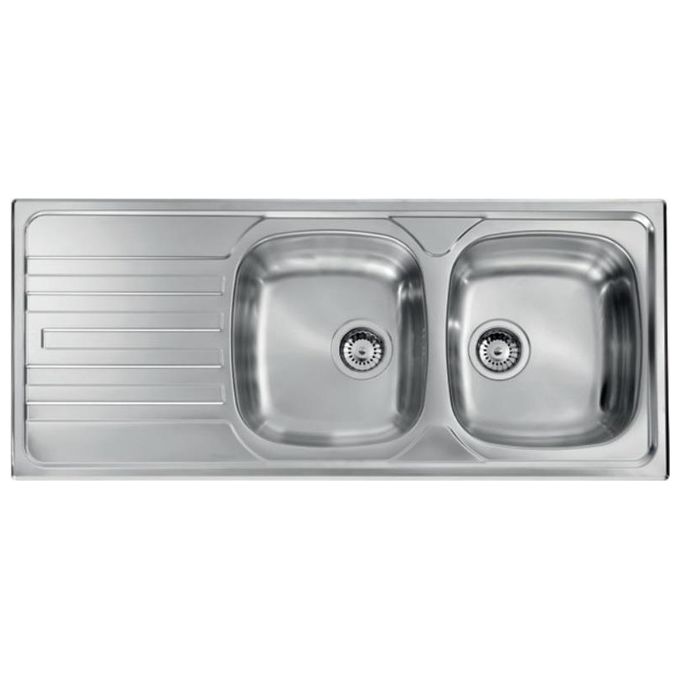 CM 010847DCSSX Lavello IX Nihal 3'' 116X50 2 vasche a destra