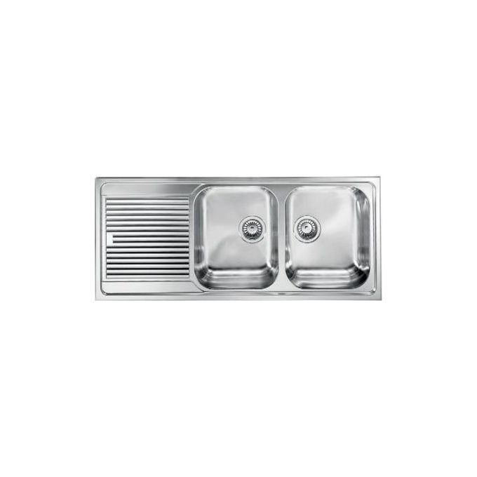 CM 011247DCSSX Lavello IX Zenith 3'' 116X50 2 vasche a destra