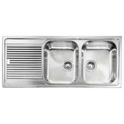 CM 011257DCSSP Lavello IX Zenith Plus 3'' 116X50 2 vasche a destra