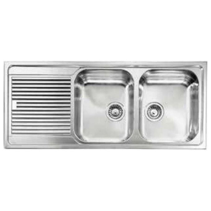 CM 011257DCSSP Lavello IX Zenith Plus 3'' 116X50 2 vasche a destra