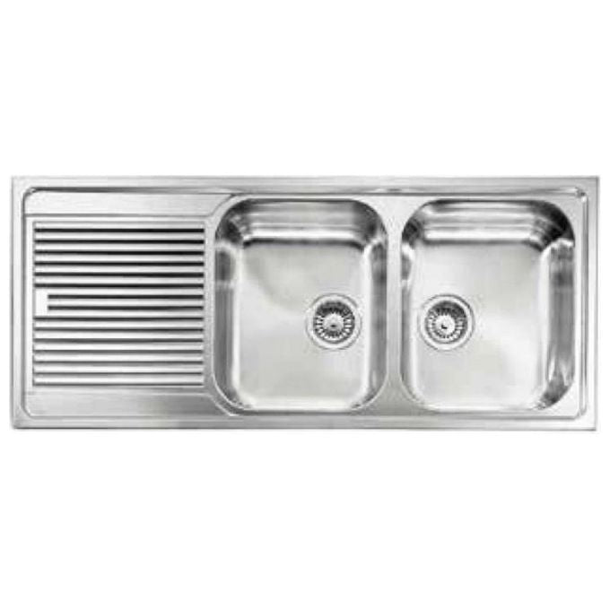 CM 011267DCSSP Lavello IX Zenith Plus 3'' 116X50 2 vasche a destra