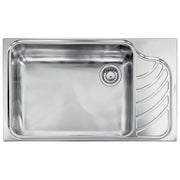 CM 011753SCSSP Serie Eureka 3'' Lavello Acciaio inox satinato da incasso Gocciolatoio a Destra 1 Vasca 86X51cm