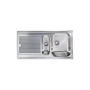 CM 011265DCSSP Lavello IX Zenith Plus 3'' 100X50 2 vasche a destra