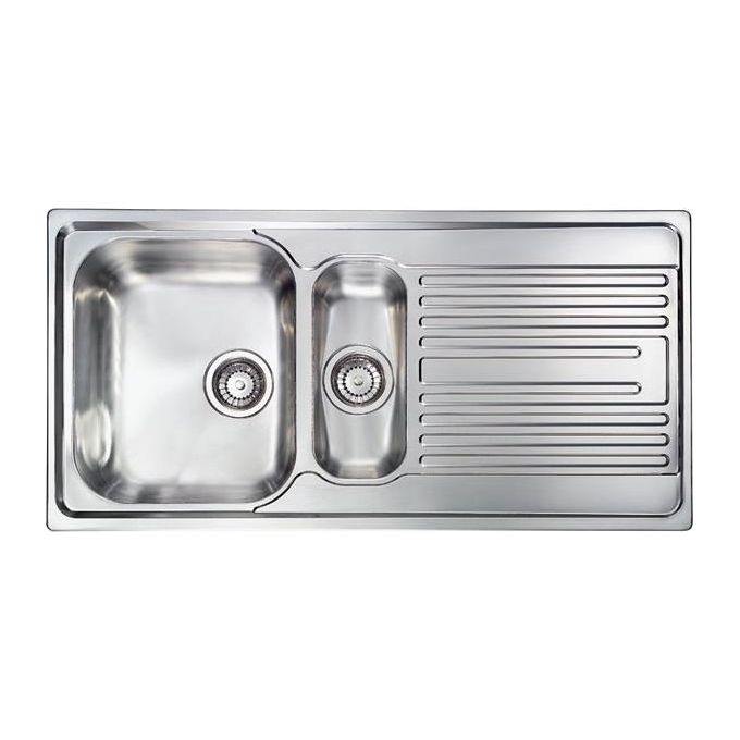 CM 010595SCSSP Lavello IX Atlantic 3'' 100X50 2 vasche a sinistra