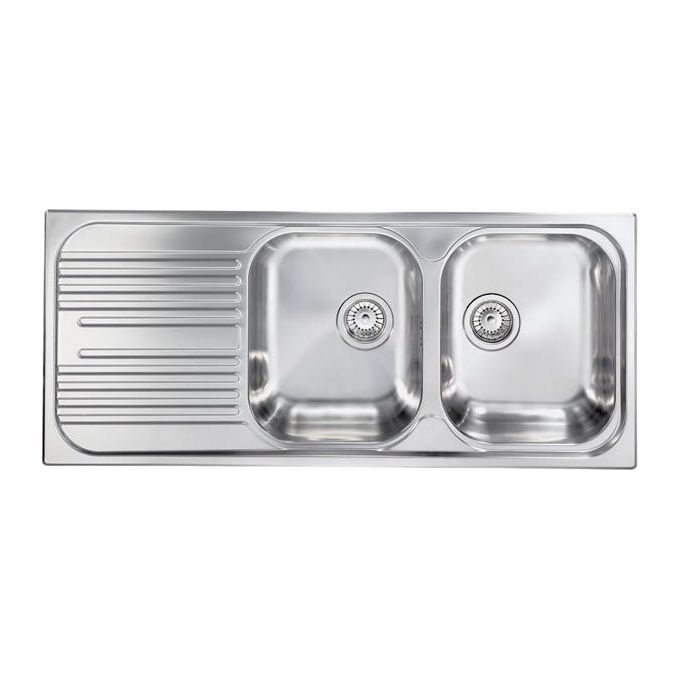 CM 010597DCSSX Lavello IX Atlantic 3'' 116X50 2 vasche a destra