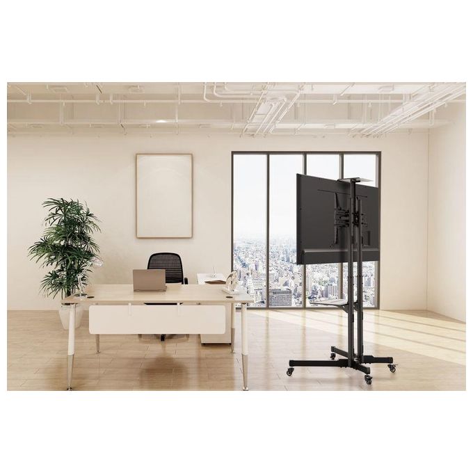 Equip Base da Pavimento per Tv a Schermo Piatto 70'' Nero