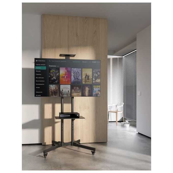Equip Base da Pavimento per Tv a Schermo Piatto 70'' Nero