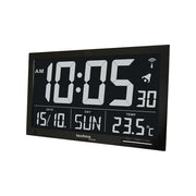 Technoline WS 8007 Orologio Radio da Parete Nero 36,8x2,9x22,8cm