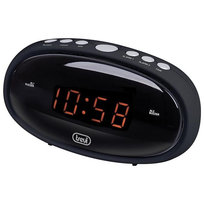Trevi EC-880N Orologio Digitale con due Sveglie Nero