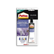 Pattex 1502342 Silicone Neutro Specchi e Vetri Trasparente 60ml