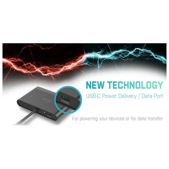 I-Tec C31DTPDHDMI Hub di Interfaccia Usb 3.0 Type-C 5000 Mbit-s Nero