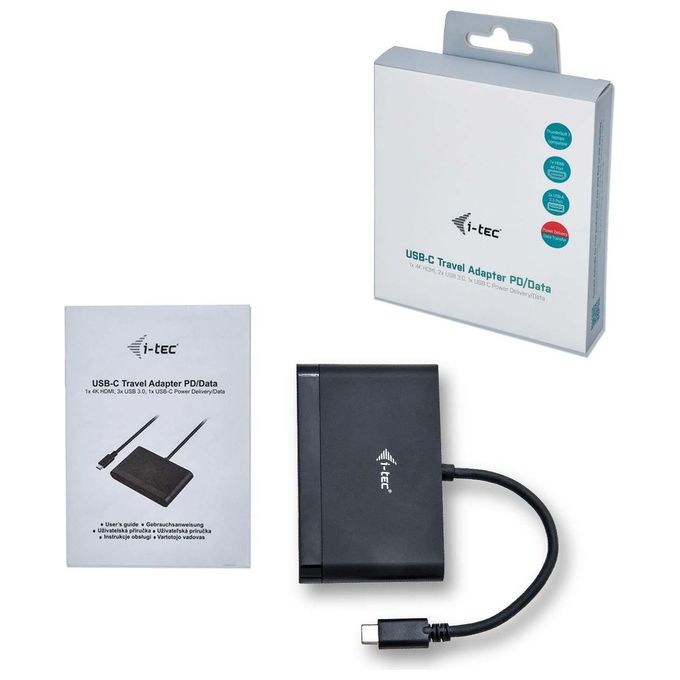 I-Tec C31DTPDHDMI Hub di Interfaccia Usb 3.0 Type-C 5000 Mbit-s Nero