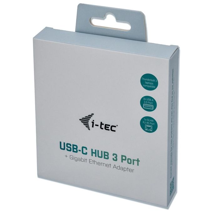 I-Tec Metal C31METALG3HUB Hub di Interfaccia Usb 3.2 Gen 2 Type-C 5000Mbit-s Grigio