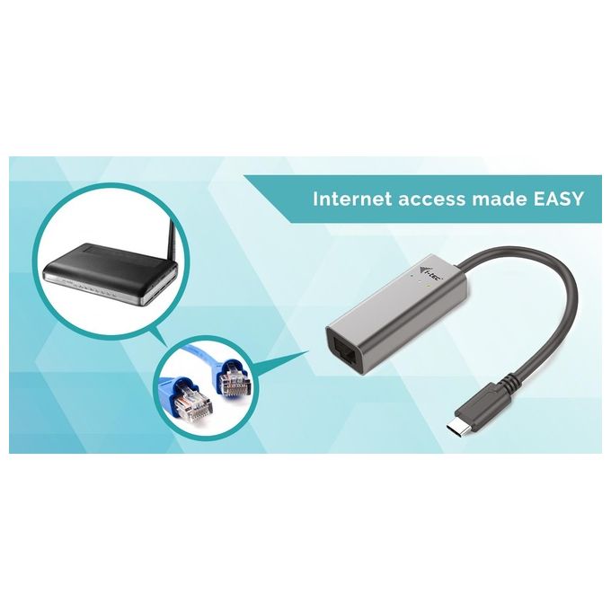 I-tec Metal C31METALGLAN Scheda di Rete e Sdattatore Ethernet 1000Mbit-s