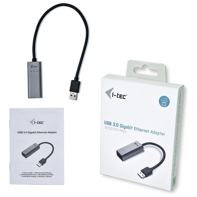 I-Tec Metal U3METALGLAN Scheda di Rete e Adattatore Ethernet 1000Mbit-s