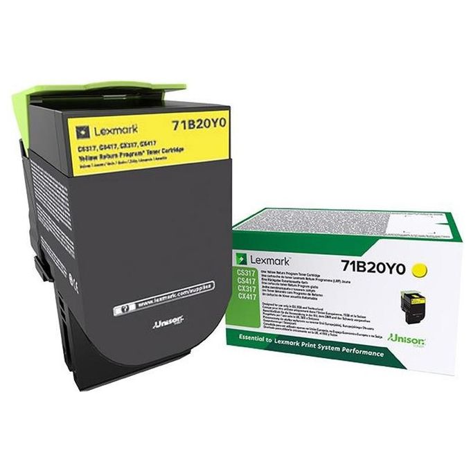 Lexmark 71B20Y0 Toner Laser Giallo