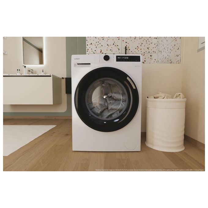 Candy 31020484 ProWash 500 Lavatrice Caricamento Frontale 10 Kg 1400 rpm Classe A Inverter Wi-Fi Vapore (60x58x85 cm) colore Bianco